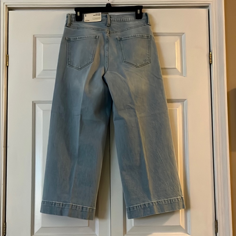 a.n.a Blue Flare Wide Leg Jeans - Picture 2 of 6